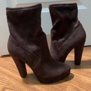 Nine West Booties, Brown, Size 5